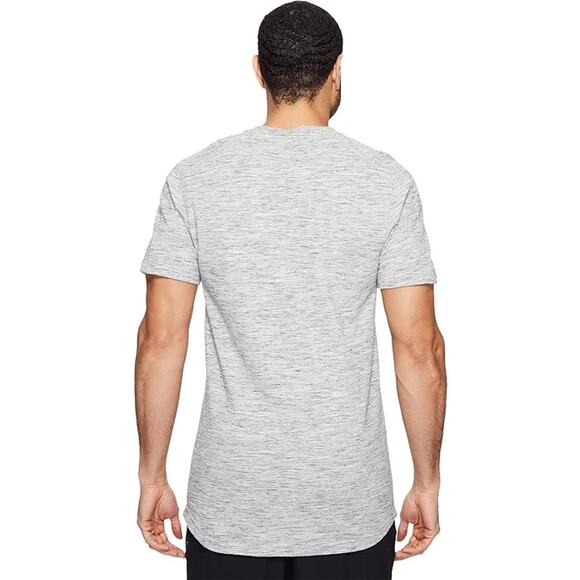Adidas Pique T-Shirt Tee Gray Midweight Short Sleeve Active Size Mens Small Crew - Picture 3 of 9